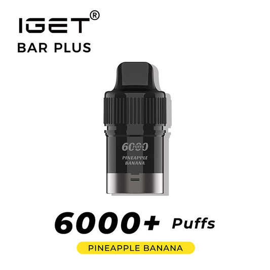 IGET Bar Plus Prefilled Pod 6000 Puff - Pineapple Banana