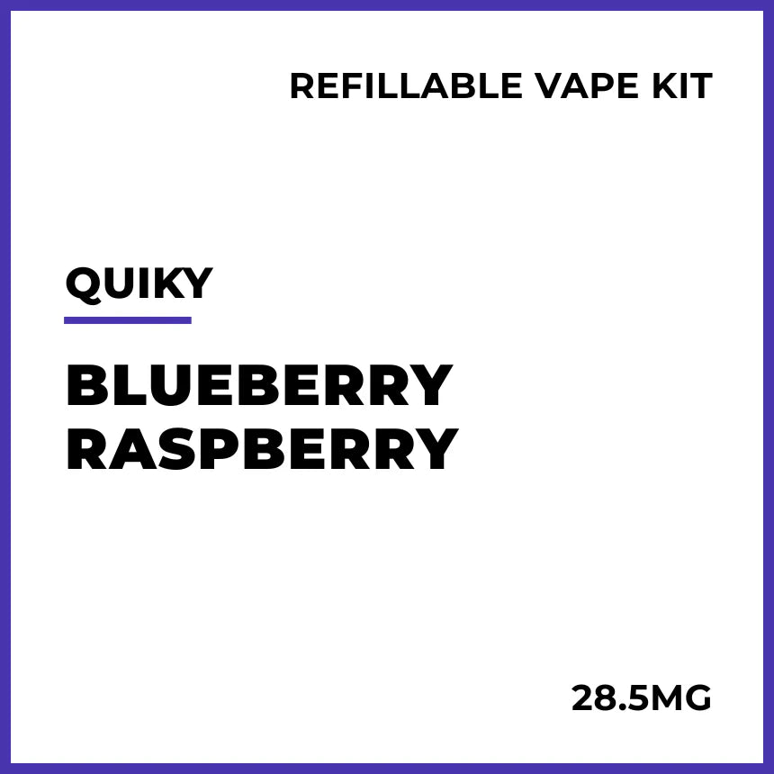 Quiky Pre-filled Vape Kit - Blueberry Raspberry