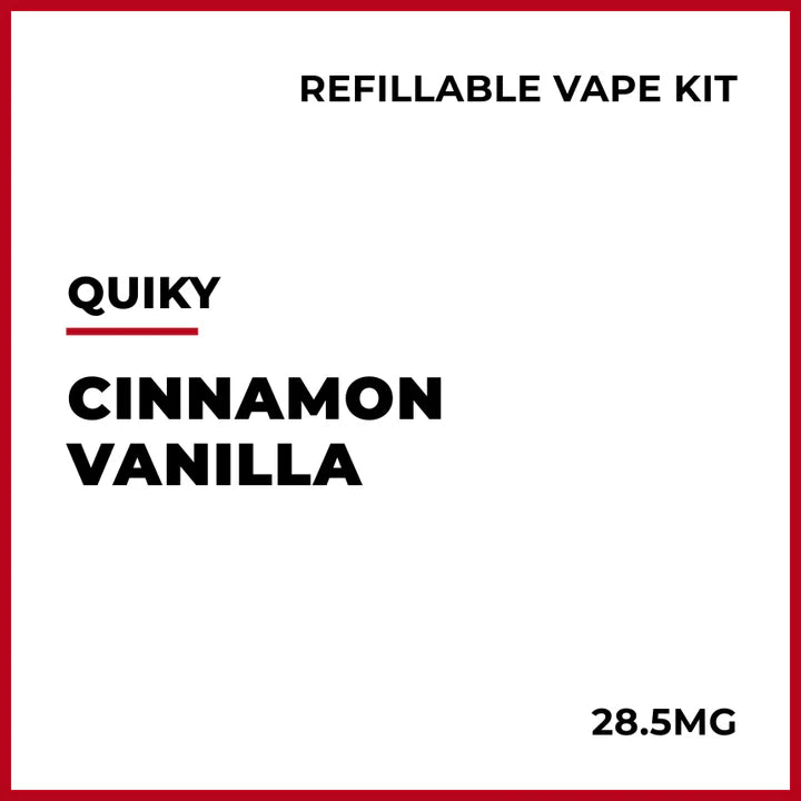 Quiky Pre-filled Vape Kit - Cinnamon Vanilla