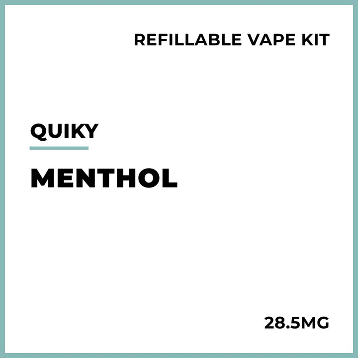 Quiky Pre-filled Vape Kit - Menthol