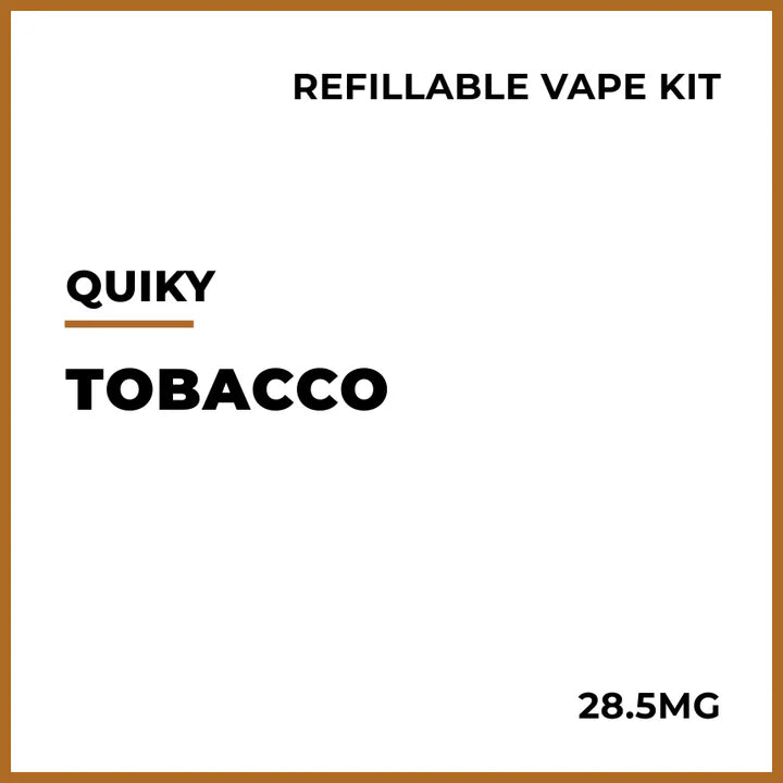 Quiky Pre-filled Vape Kit - Tobacco