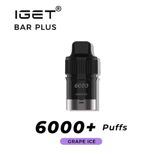 IGET Bar Plus Prefilled Pod 6000 Puff - Grape