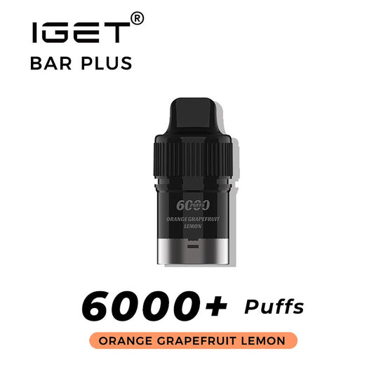 IGET Bar Plus Prefilled Pod 6000 Puff -  Orange Lemon