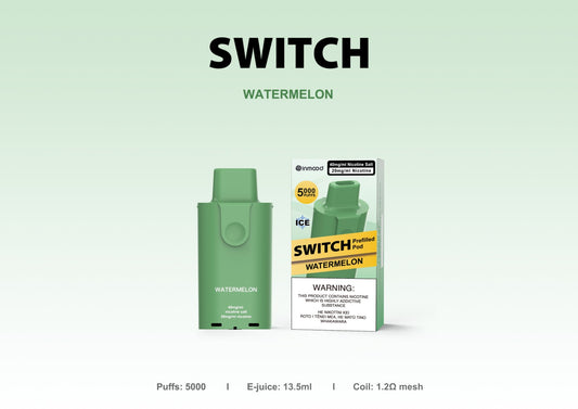 Switch Replacement Pod - 5000 Puffs - Watermelon