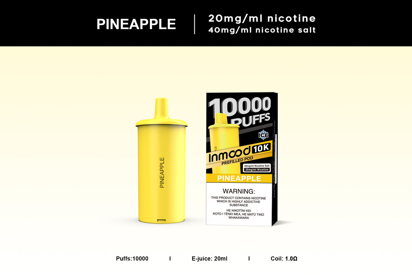 INMOOD 10K Pod - Pineapple