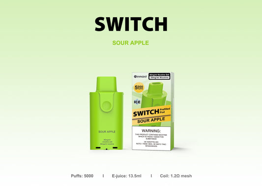 Switch Replacement Pod - 5000 Puffs - Sour Apple