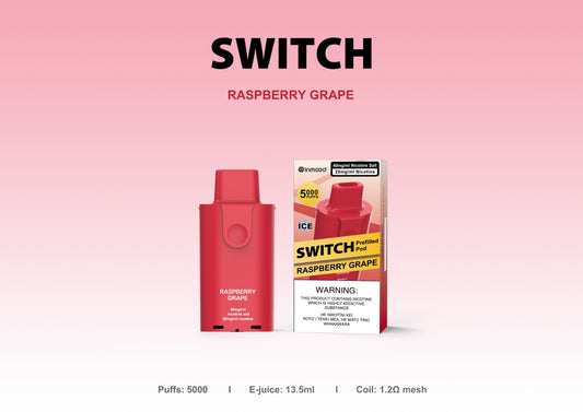 Switch Replacement Pod - 5000 Puffs - Raspberry Grape