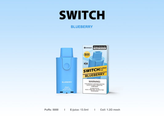 Switch Replacement Pod - 5000 Puffs - Blueberry