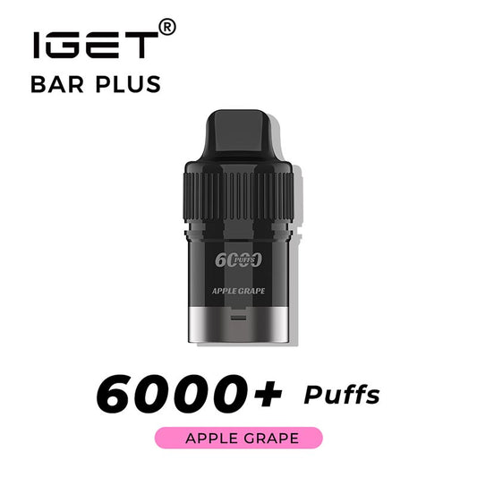 IGET Bar Plus Prefilled Pod 6000 Puff - Apple Grape