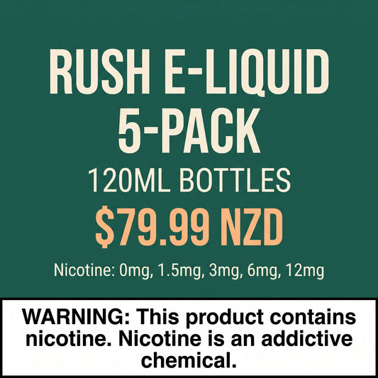 Rush E-Liquid - 5 Pack 120ml
