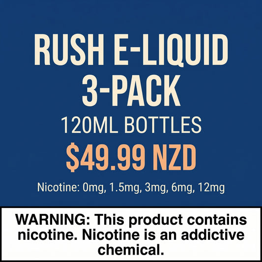 Rush E-Liquid - 3 Pack 120ml