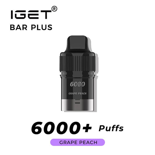 IGET Bar Plus Prefilled Pod 6000 Puff - Grape Peach