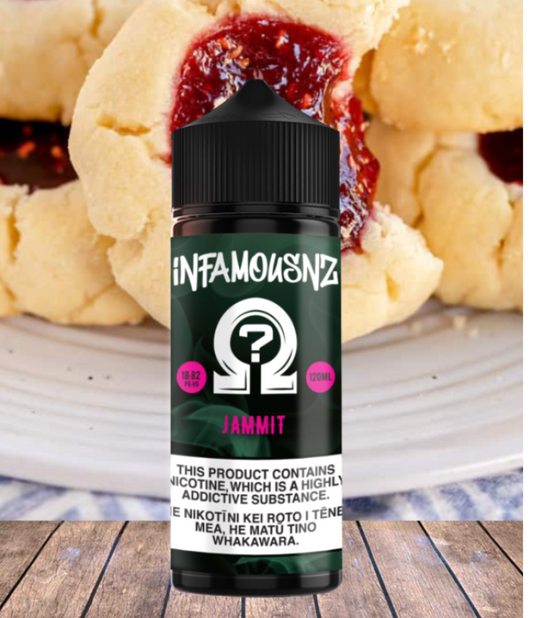 Infamous NZ - Raspberry Cream (Jammit) 120ml