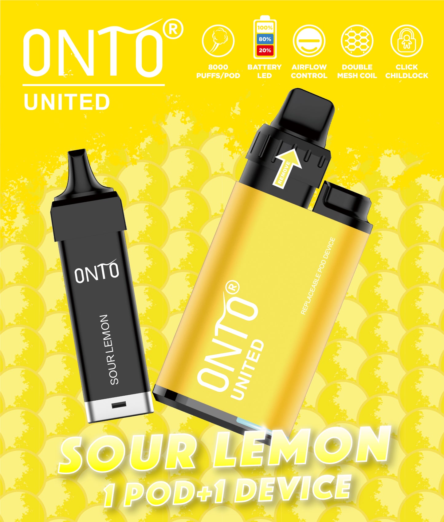 Onto - Sour Lemon Kit 8000 Puff