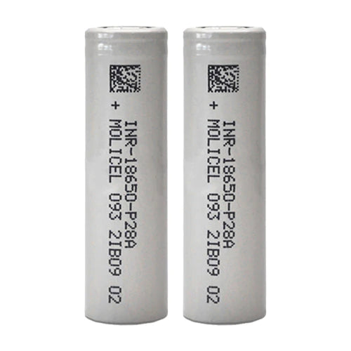 2 Pack Molicel P28A 18650 2800mAh Batteries