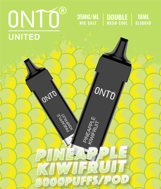 Onto - Prefilled Pod 8000 Puff - Pineapple Kiwifruit