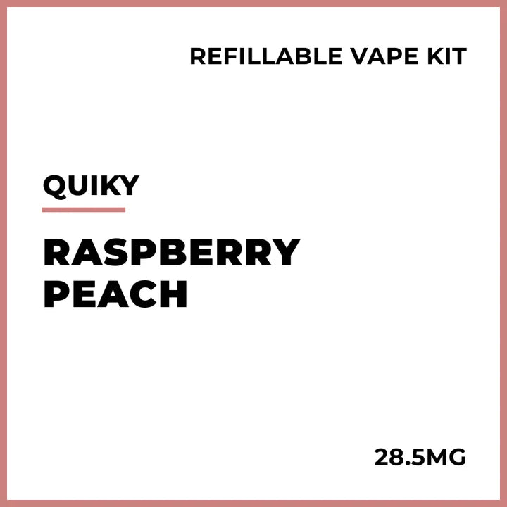 Quiky Pre-filled Vape Kit - Raspberry Peach