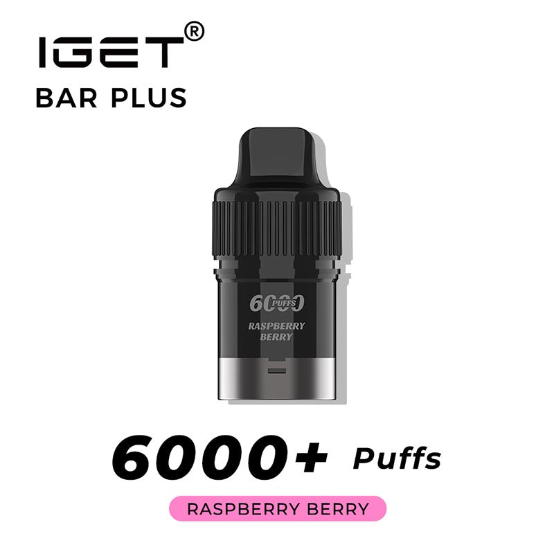 IGET Bar Plus Prefilled Pod 6000 Puff - Raspberry Berry