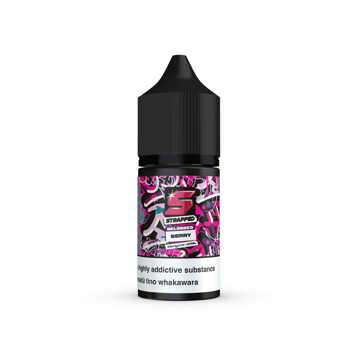 Strapped Reloaded Salts 30ml 35mg - Berry (Mixed Berry Madness)