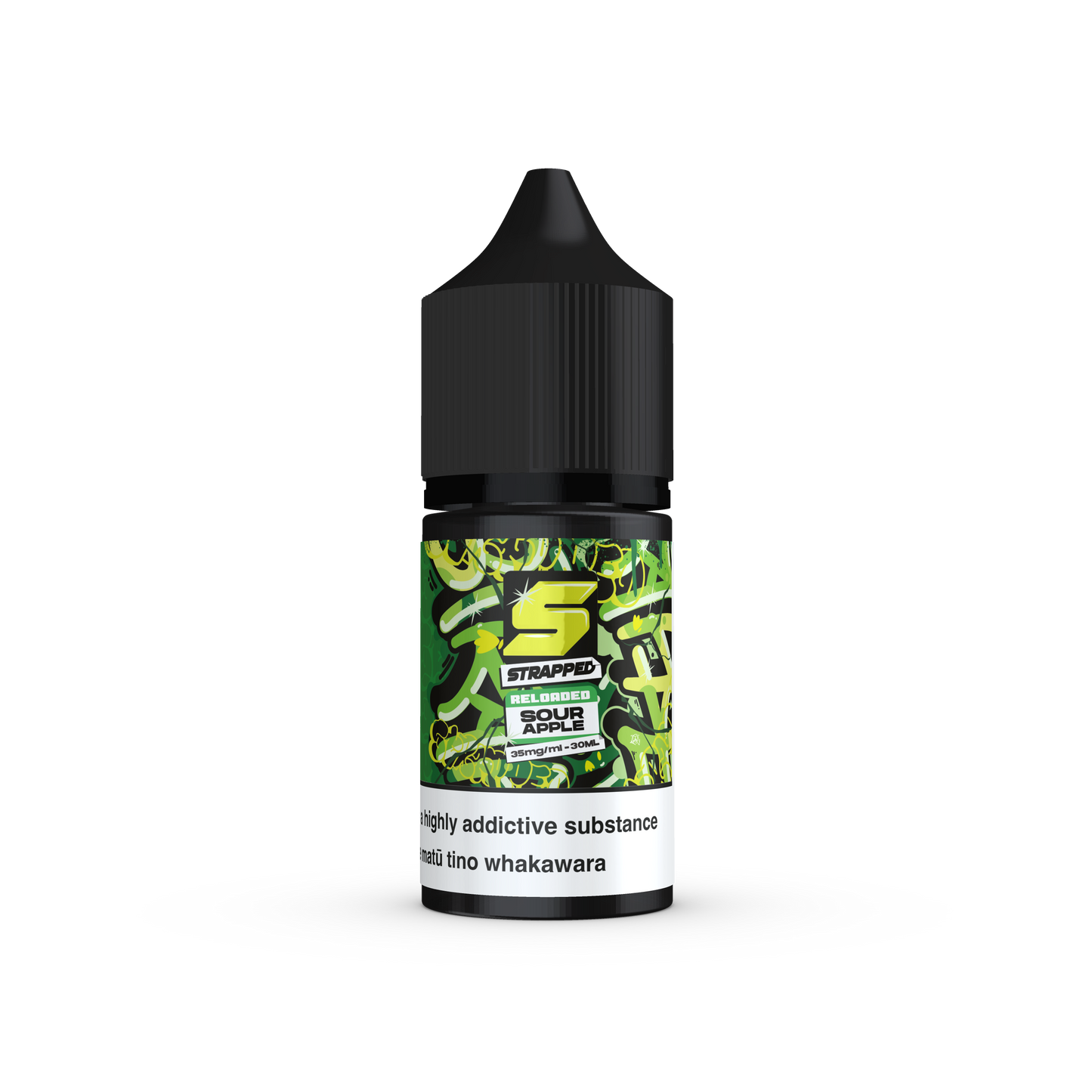Strapped Reloaded Salts 30ml 35mg - Sour Apple