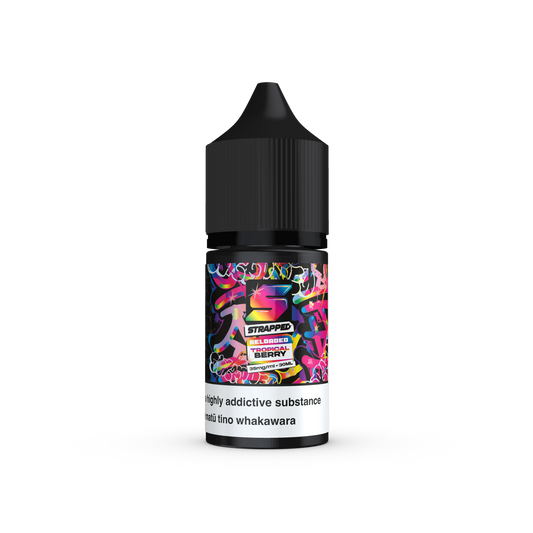 Strapped Reloaded Salts 30ml 35mg - Tropical Berry (Super Rainbow Candy)