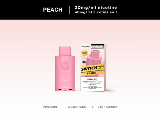 Switch Replacement Pod - 5000 Puffs - Peach