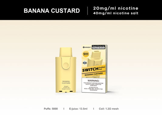 Switch Replacement Pod - 5000 Puffs - Banana Custard