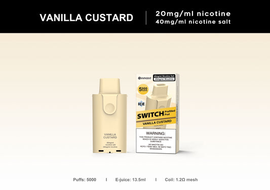 Switch Replacement Pod - 5000 Puffs - Vanilla Custard