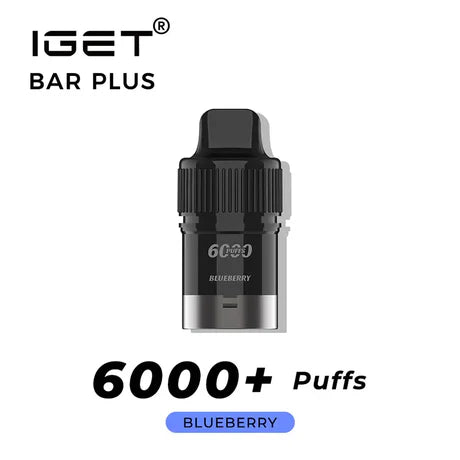 IGET Bar Plus Prefilled Pod 6000 Puff - Blueberry