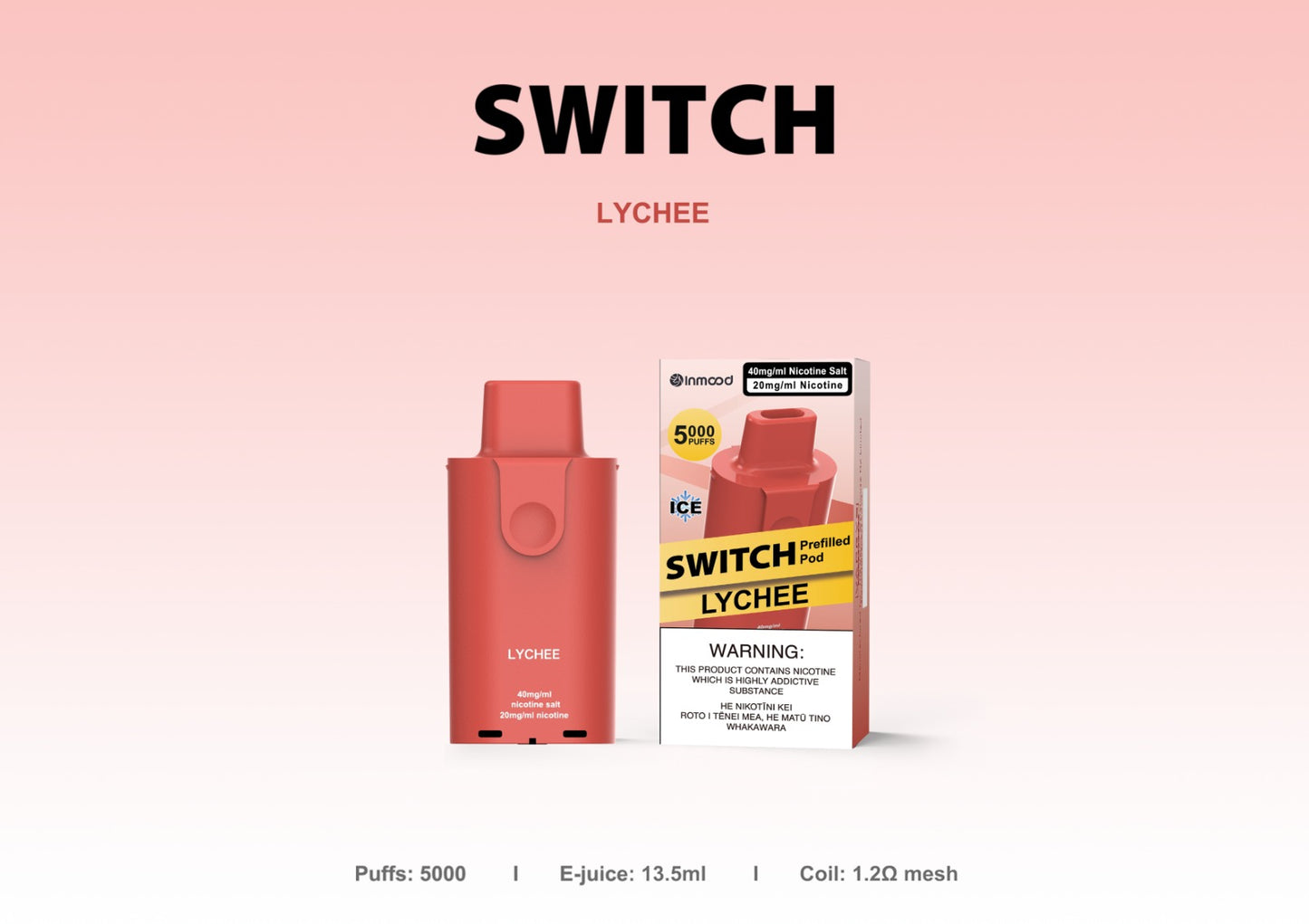 Switch Replacement Pod - 5000 Puffs - Lychee