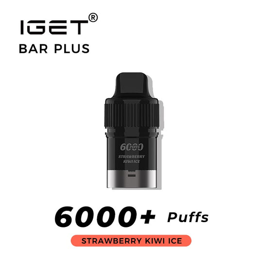 IGET Bar Plus Prefilled Pod 6000 Puff - Strawberry Kiwifruit