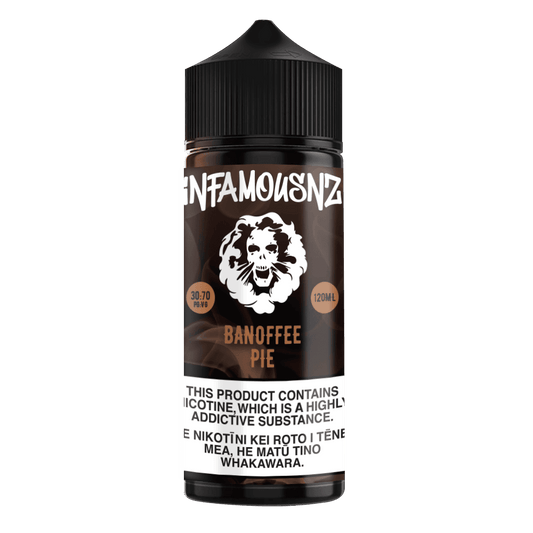 Infamous NZ - Banoffee Pie 120ml - 2020 Vapes