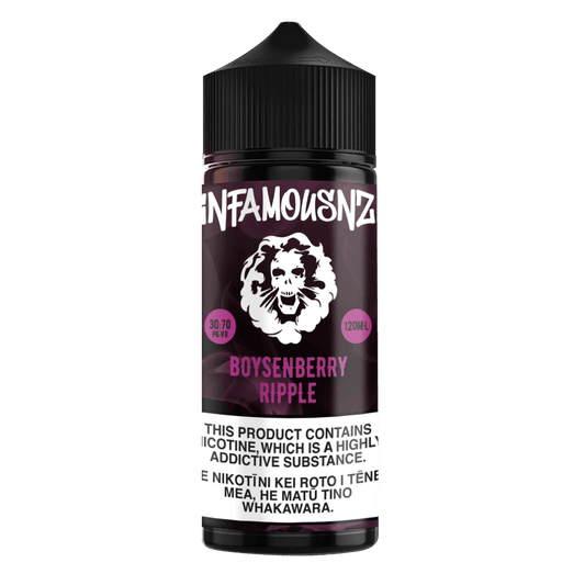 Infamous NZ - Boysenberry Ripple 120ml - 2020 Vapes